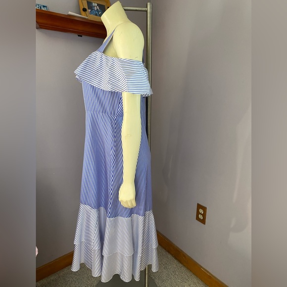 NWT J. Crew Cold Shoulder Silk Dress - Picture 12 of 16